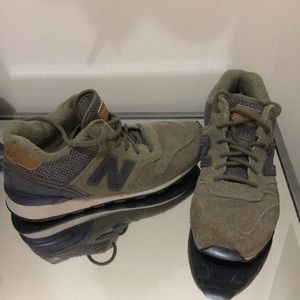 New Balance Army Green Sneakers
